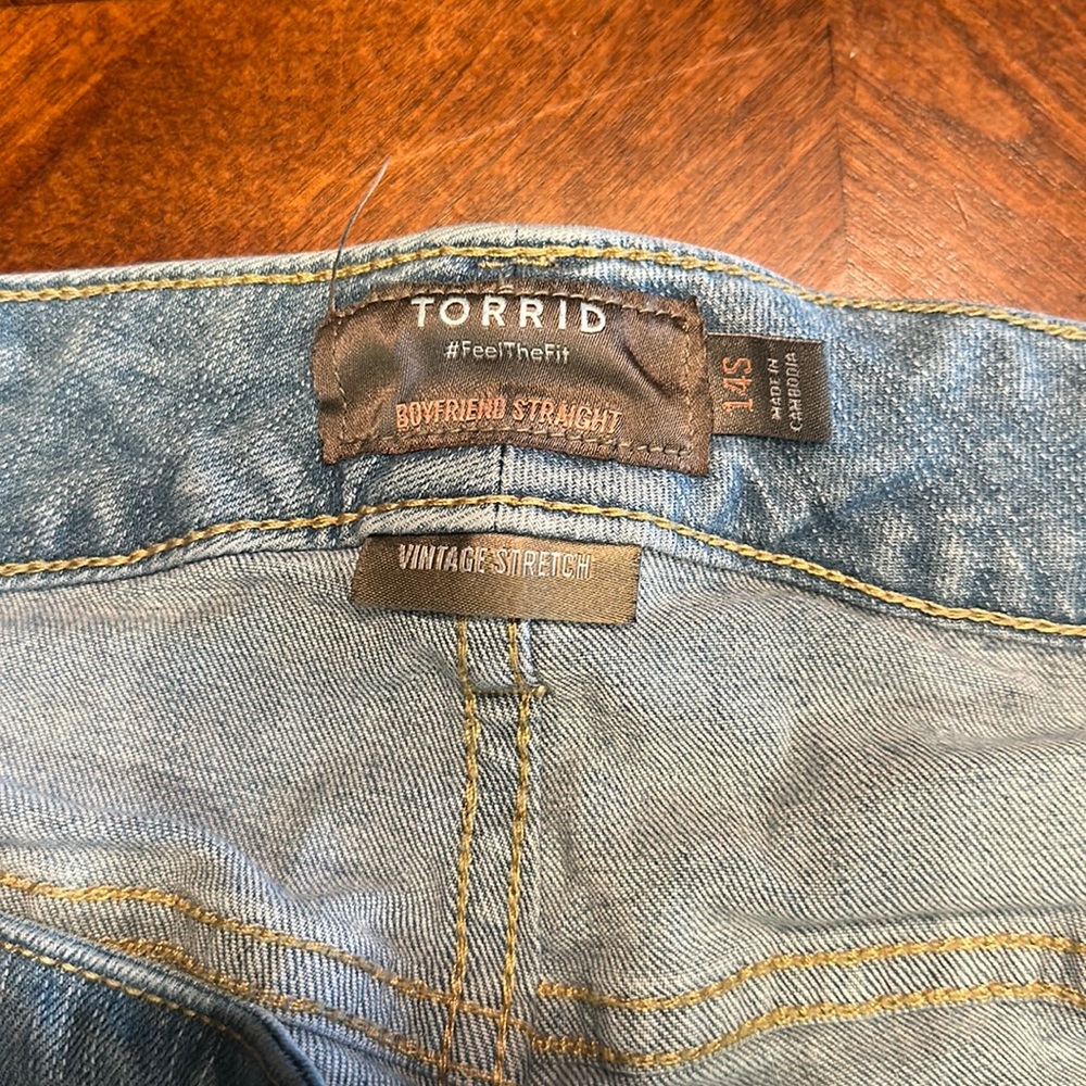 Torrid boyfriend straight fit stretch